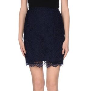Blumarine Dark Blue Lace Short Skirt Sz 4 US $395